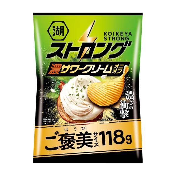 湖池屋 ご褒美サイズ ストロング 濃サワークリームオニオン 118g