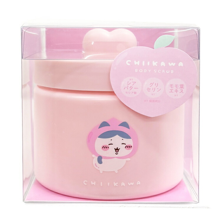 ＳＨＯＢＩＤＯオリジナルデザイン　ちいかわ　ピーチシリーズ　ボディスクラブ　＜　ハチワレ　＞