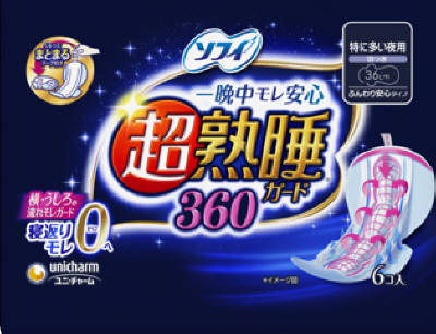 ソフィ 超熟睡ガード360 6枚