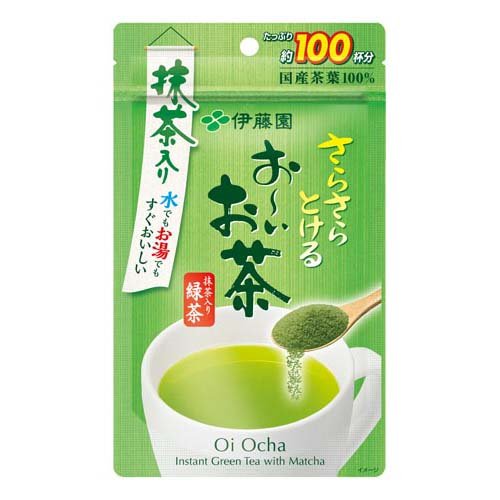 伊藤園 おーいお茶 さらさら 抹茶入り緑茶 粉末 チャック付き袋タイプ(80g)