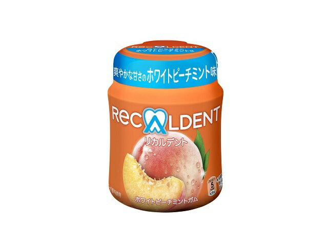 モンデリーズ・ジャパン リカルデント ホワイトピーチミント ガムボトル 140gの商品画像