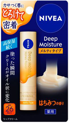 ニベア ディープモイスチャーリップ メルティタイプ はちみつの香り 2.2g