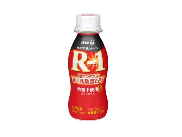 明治 R-1 ドリンクタイプ 砂糖不使用 甘さひかえめ 112g