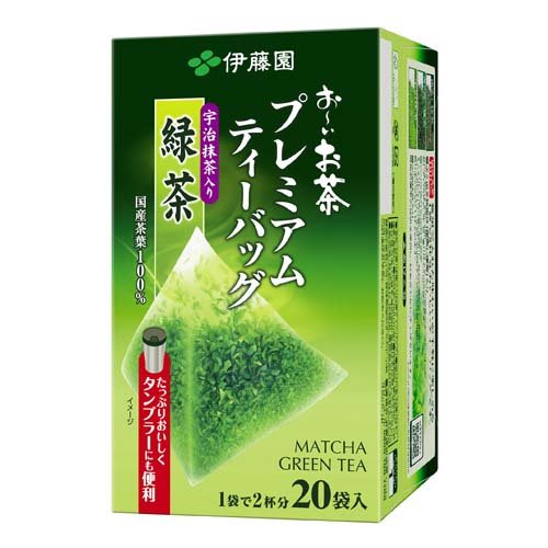 伊藤園 おーいお茶 プレミアムティーバッグ 宇治抹茶入り緑茶(1.8g*20袋入)