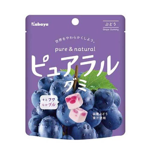 カバヤ ピュアラルグミ ぶどう(58g)