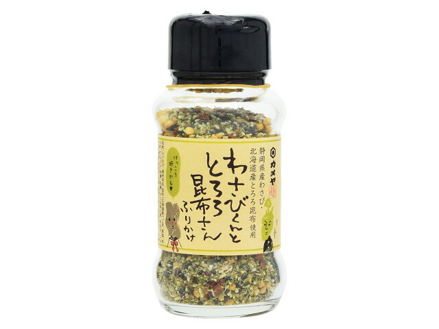 カメヤ食品 わさびくんととろろ昆布さんふりかけ 46g