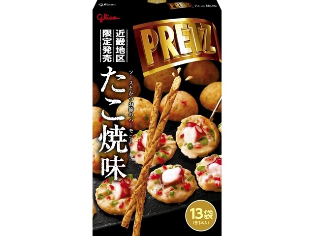 グリコ ジャイアントプリッツ たこ焼味 13袋