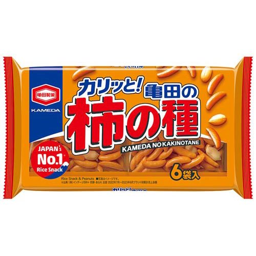 亀田の柿の種 6袋詰(180g)の商品画像