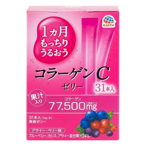 1ヵ月もっちりうるおうコラーゲンCゼリー アサイー・ベリー味(10g*31本入)の商品画像
