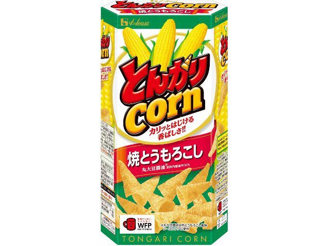 ハウス食品 ６８ｇとんがりコーン　焼とうもろこし