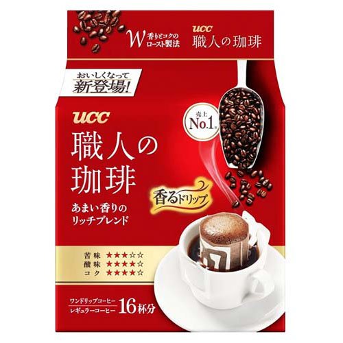UCC 職人の珈琲 ワンドリップコーヒー あまい香りのリッチブレンド(16杯分)