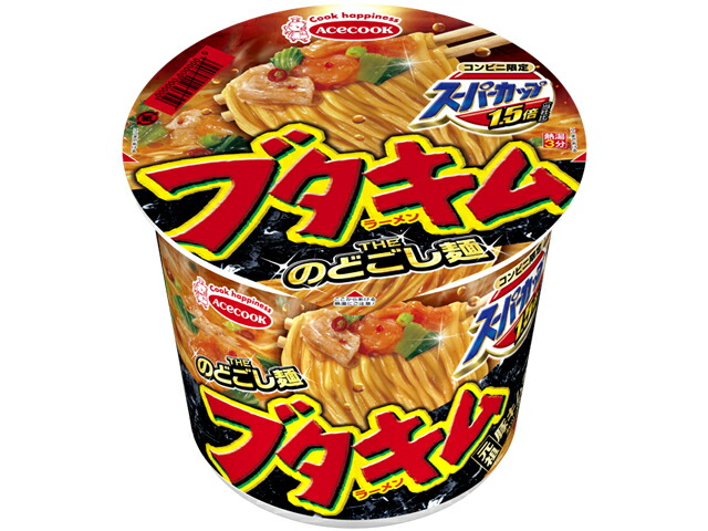 エースコック スーパーカップ1.5倍 ブタキムラーメン 113gの商品画像