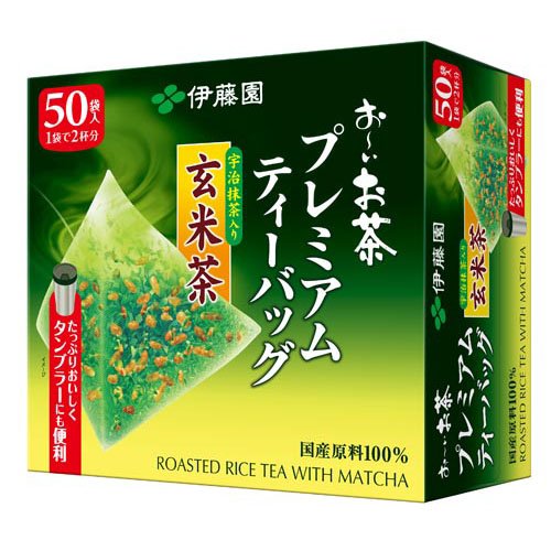 伊藤園 おーいお茶 プレミアムティーバッグ 宇治抹茶入り玄米茶(2.3g×50袋入)