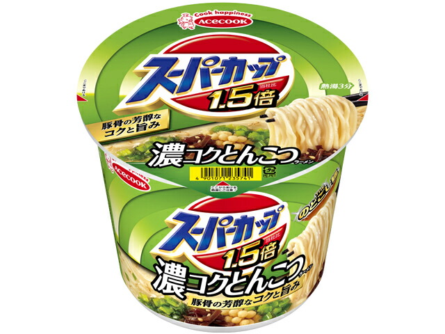 エースコック スーパーカップ１．５倍　とんこつラーメン