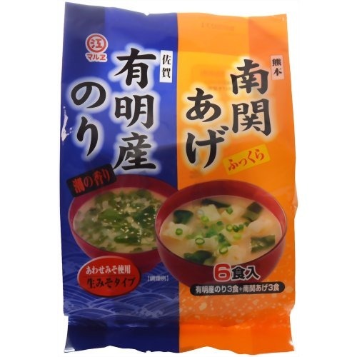 南関あげと有明産のりのみそ汁(6食)