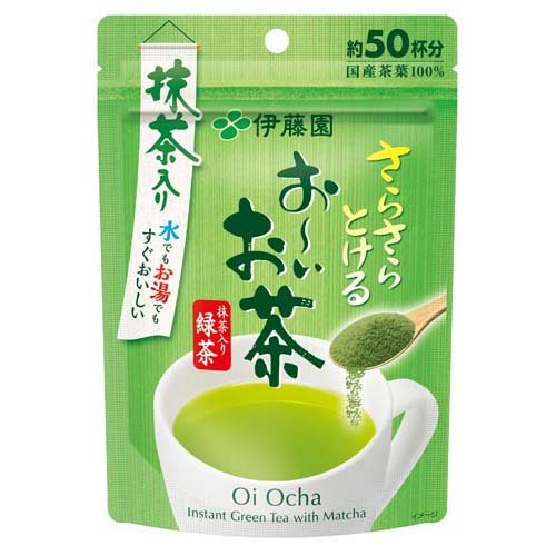 伊藤園 おーいお茶 さらさら 抹茶入り緑茶 粉末 チャック付き袋タイプ(40g)