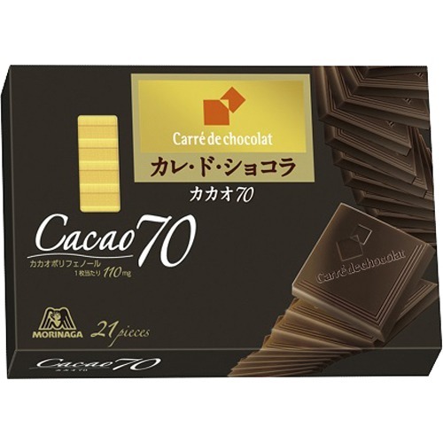 森永 カレ・ド・ショコラ カカオ70(21枚入)