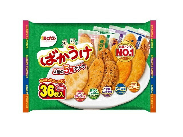 栗山米菓 F ばかうけアソート 36枚の商品画像