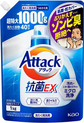 アタック抗菌EX つめかえ用 1000g