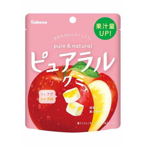 カバヤ ピュアラルグミ りんご(58g)
