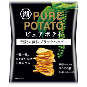 湖池屋 ピュアポテト 伝説の爽快ペッパーと岩塩 52g
