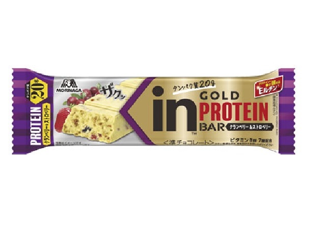 森永製菓 inバープロテインGOLDクランベリー&ストロベリ 1本