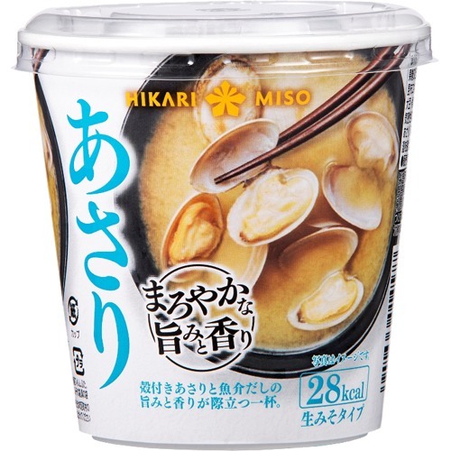 ひかり味噌 カップみそ汁 まろやかな旨みと香り あさり(1個)