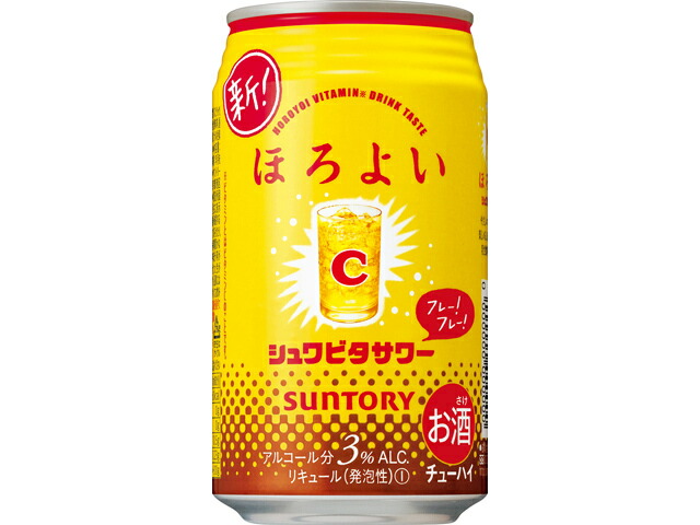 サントリー ほろよい＜シュワビタサワー＞３５０ｍｌ缶
