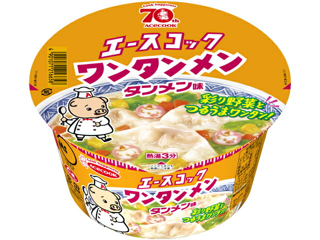 エースコック ワンタンメンどんぶり タンメン味 79g