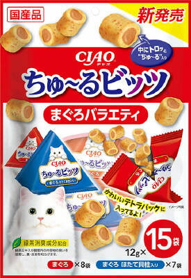 ちゅ～るビッツ まぐろバラエティ 12g×15袋の商品画像
