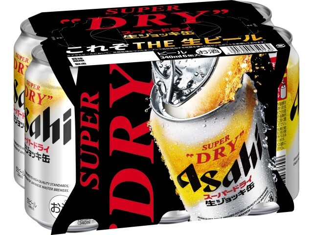 アサヒビール ＳＤ生ジョッキ缶　３４０ｍｌ　６×４