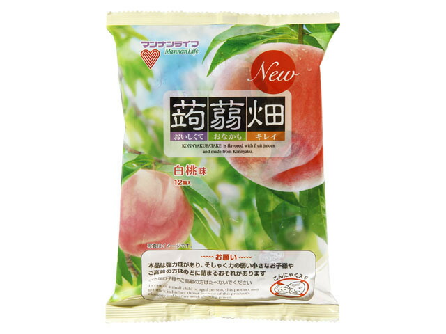 マンナンライフ 蒟蒻畑 白桃味 25gX12