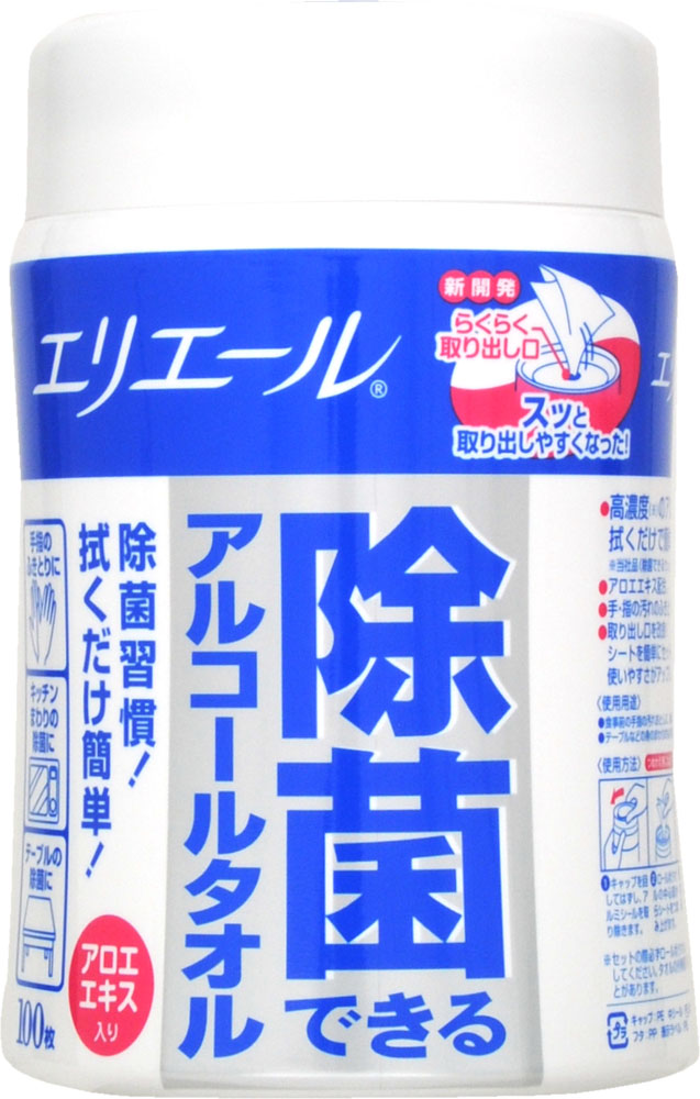 エリエール除菌できるアルコールタオル本体100枚