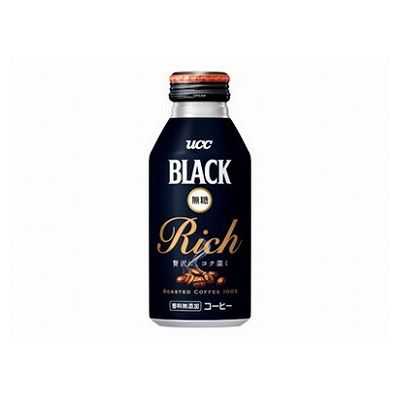 UCC BLACK無糖 RICH 缶 375g