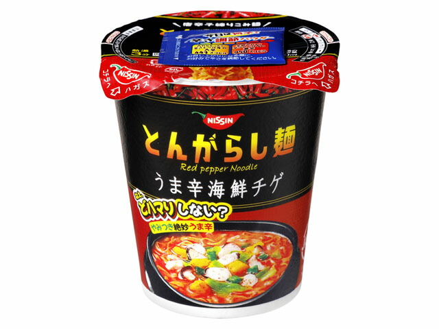 日清食品 とんがらし麺 海鮮チゲ 63g