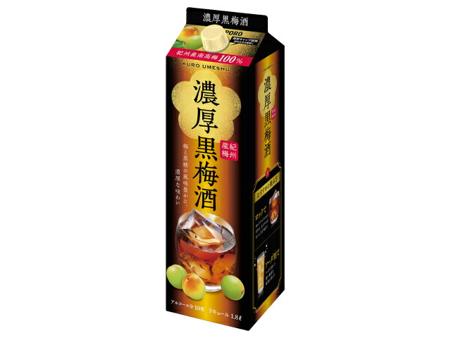 サッポロビール サッポロ濃厚黒梅酒紙パック１．８Ｌ