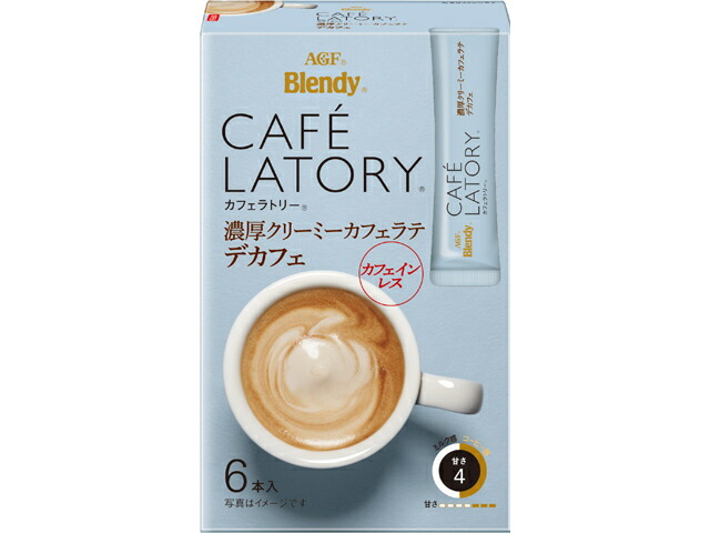 AGF ブレンディカフェラトリー スティック 濃厚クリーミーカフェラテデカフェ(10g*6本)の商品画像