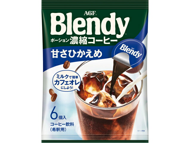 味の素ＡＧＦ ＢＬＤポーション濃縮甘さひかえめ６Ｐ