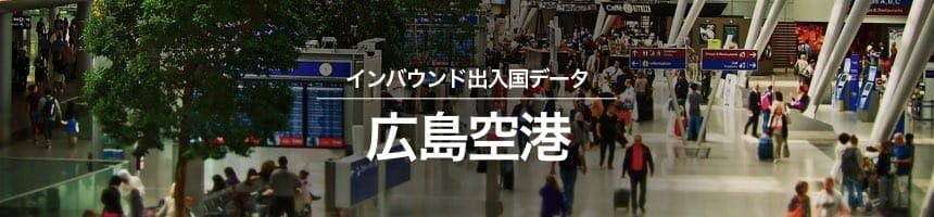 広島空港の出入国外国人数画像
