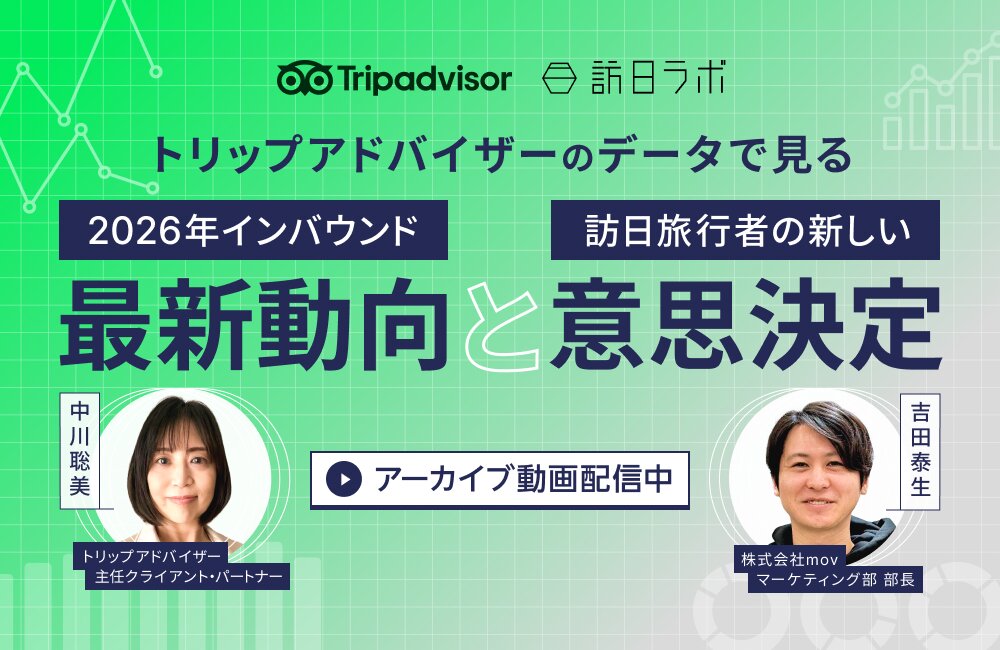 トリップアドバイザーのデータで見る 2026年インバウンド最新動向と訪日旅行者の新しい意思決定