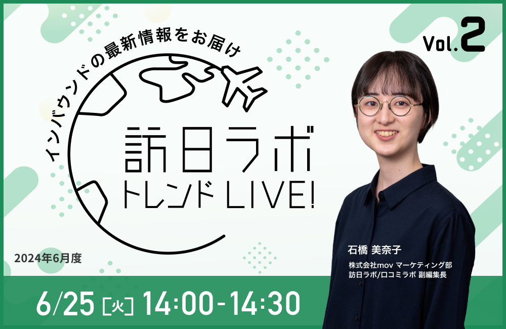 訪日ラボ トレンドLIVE!　Vol.2 〜見逃せないインバウンドの最新情報をお届け〜