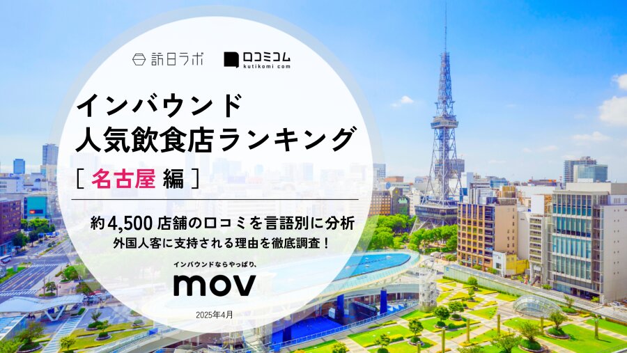 【2025年最新】 インバウンド人気飲食店ランキング［名古屋編］ 4,500店舗から選ばれたNo.1は？