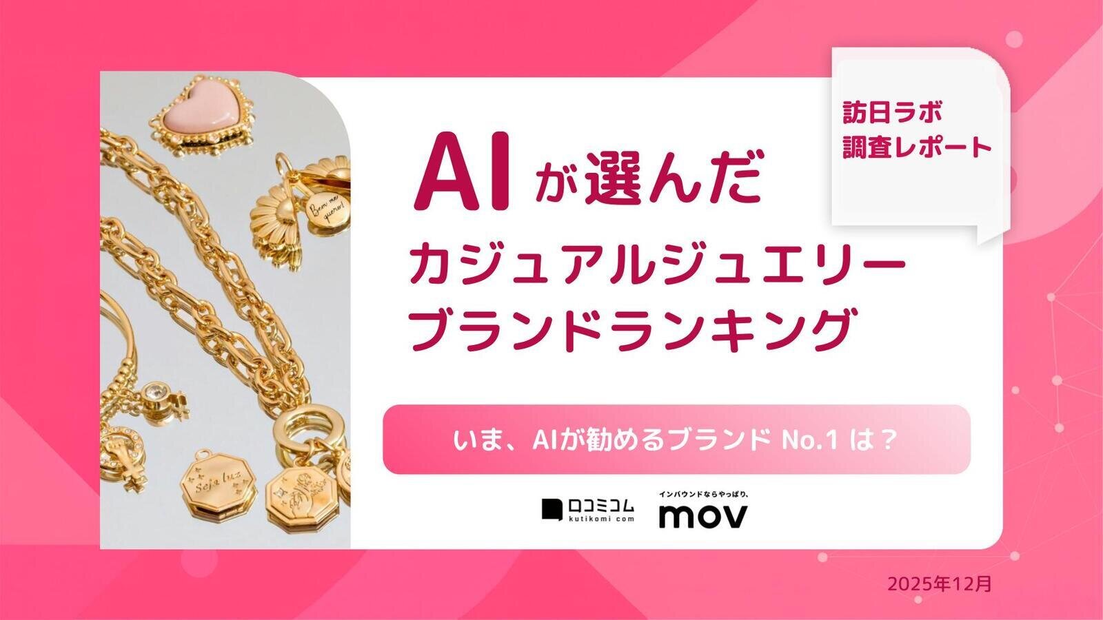 AIが選んだカジュアルジュエリーブランドランキング
