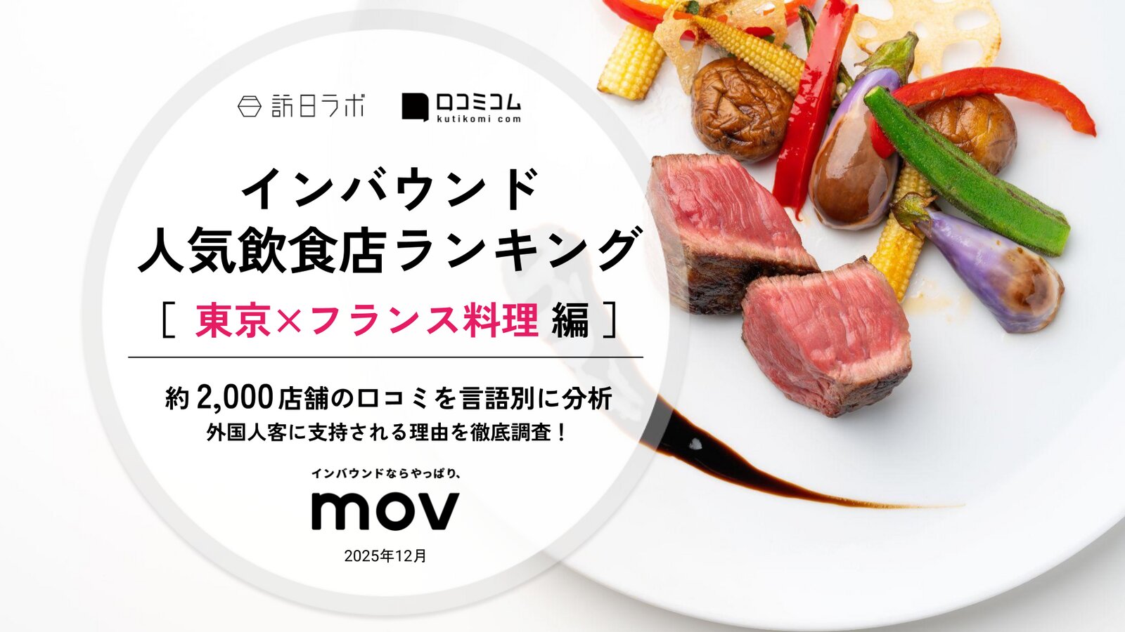 【2025年最新】 インバウンド人気飲食店ランキング［東京×フランス料理編］ 2,000店舗から選ばれたNo.1は？