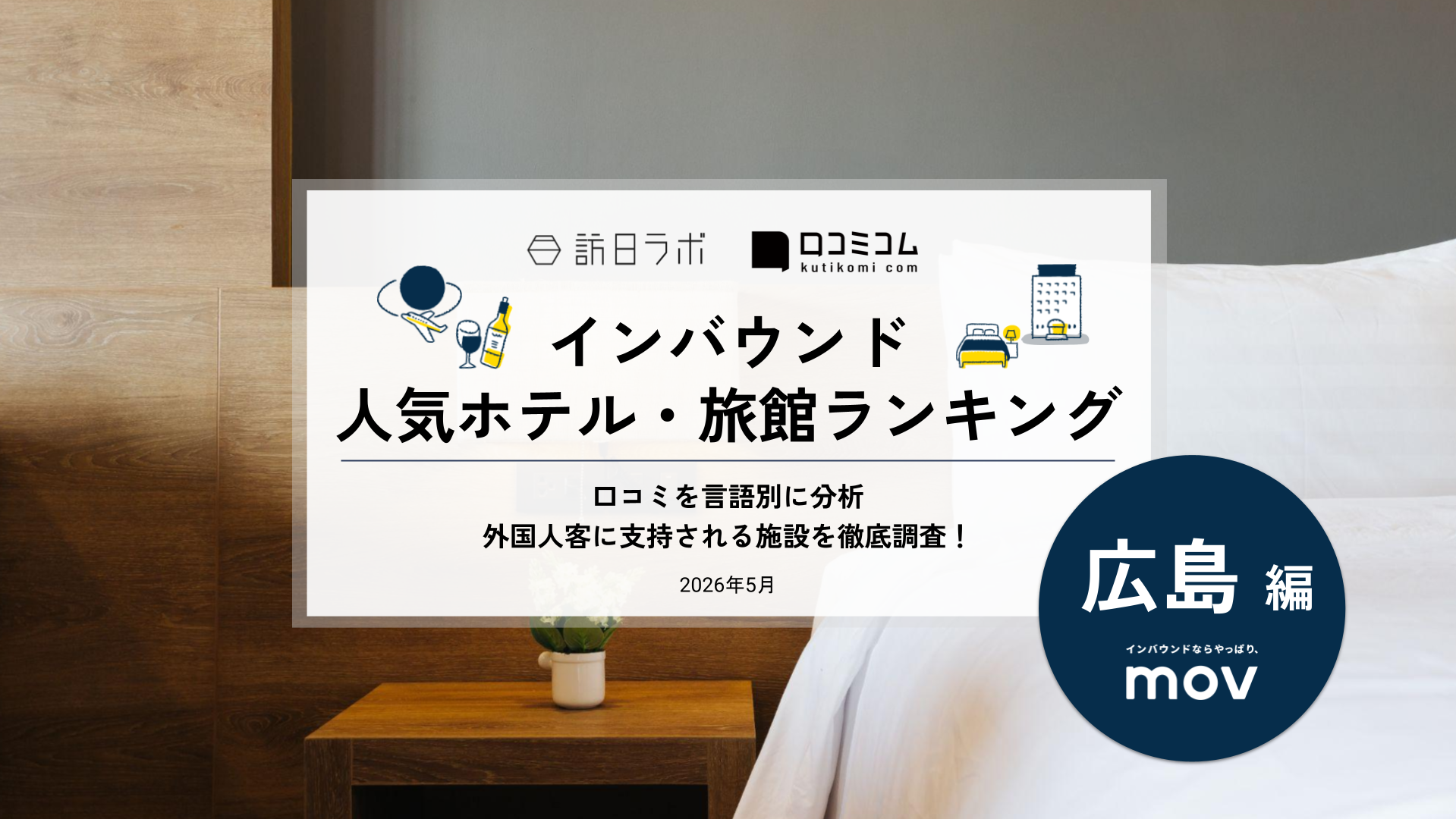 【2026年最新】インバウンド人気ホテル・旅館ランキング［広島編］ 訪日客に人気No.1の宿は？