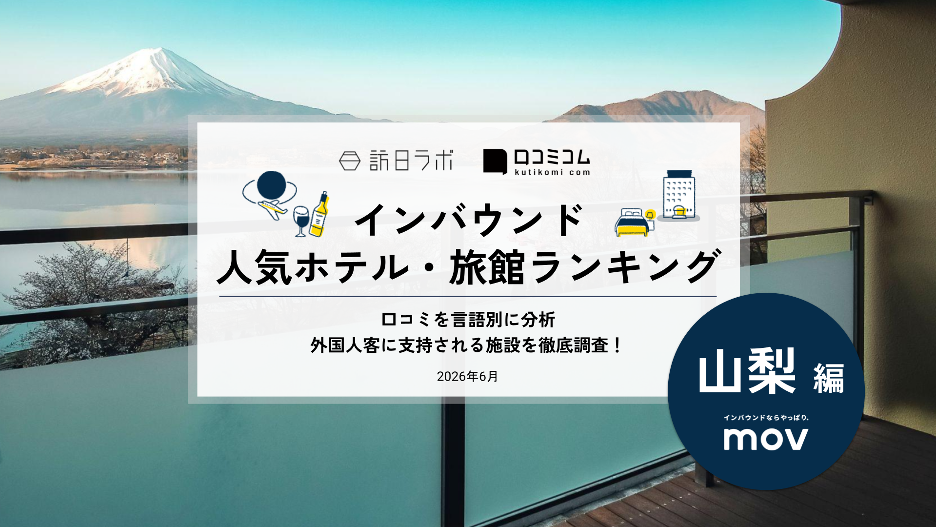 【2026年最新】インバウンド人気ホテル・旅館ランキング［山梨編］ 訪日客に人気No.1の宿は？