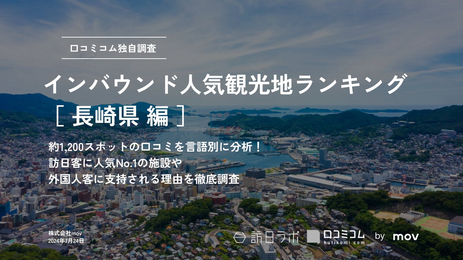 【2024年最新】 インバウンド人気観光地ランキング［長崎県編］ 1,200スポットから選ばれたNo.1は？