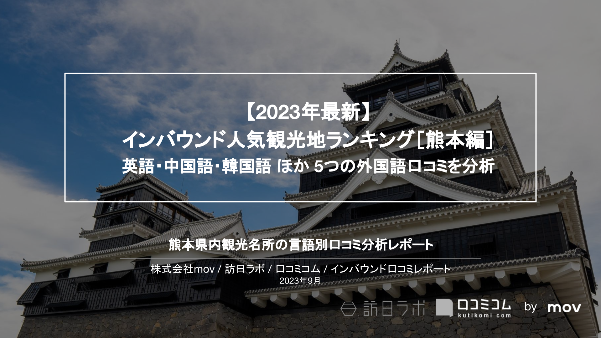 【2023年最新】インバウンド人気観光地ランキング［熊本編］ 英語・中国語・韓国語 ほか 5つの外国語口コミを分析
