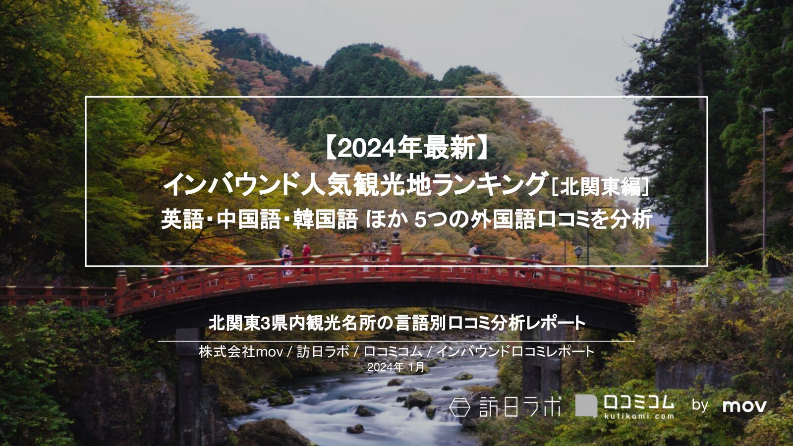 【2024年最新】インバウンド人気観光地ランキング［北関東編］ 英語・中国語・韓国語 ほか 5つの外国語口コミを分析