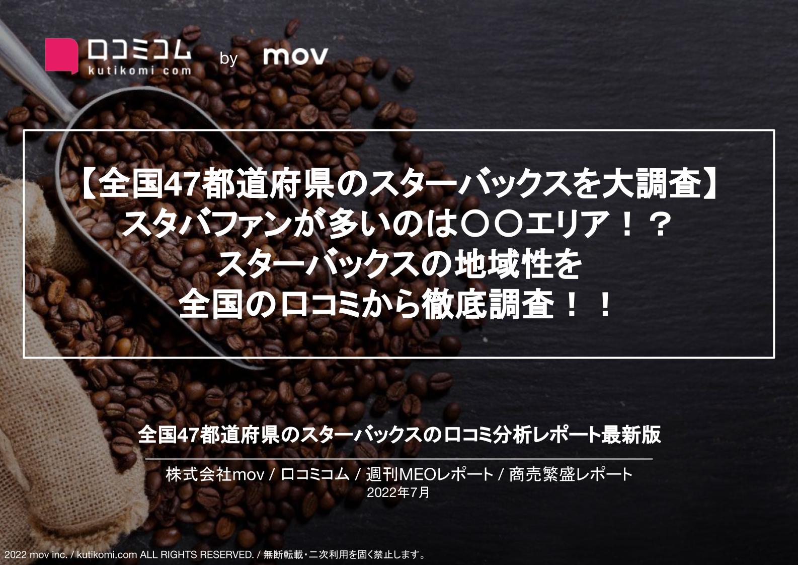 スターバックスの口コミ分析【週刊MEOレポート】